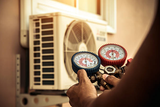 Professional Hvac technician working in West Lafayette, IN
